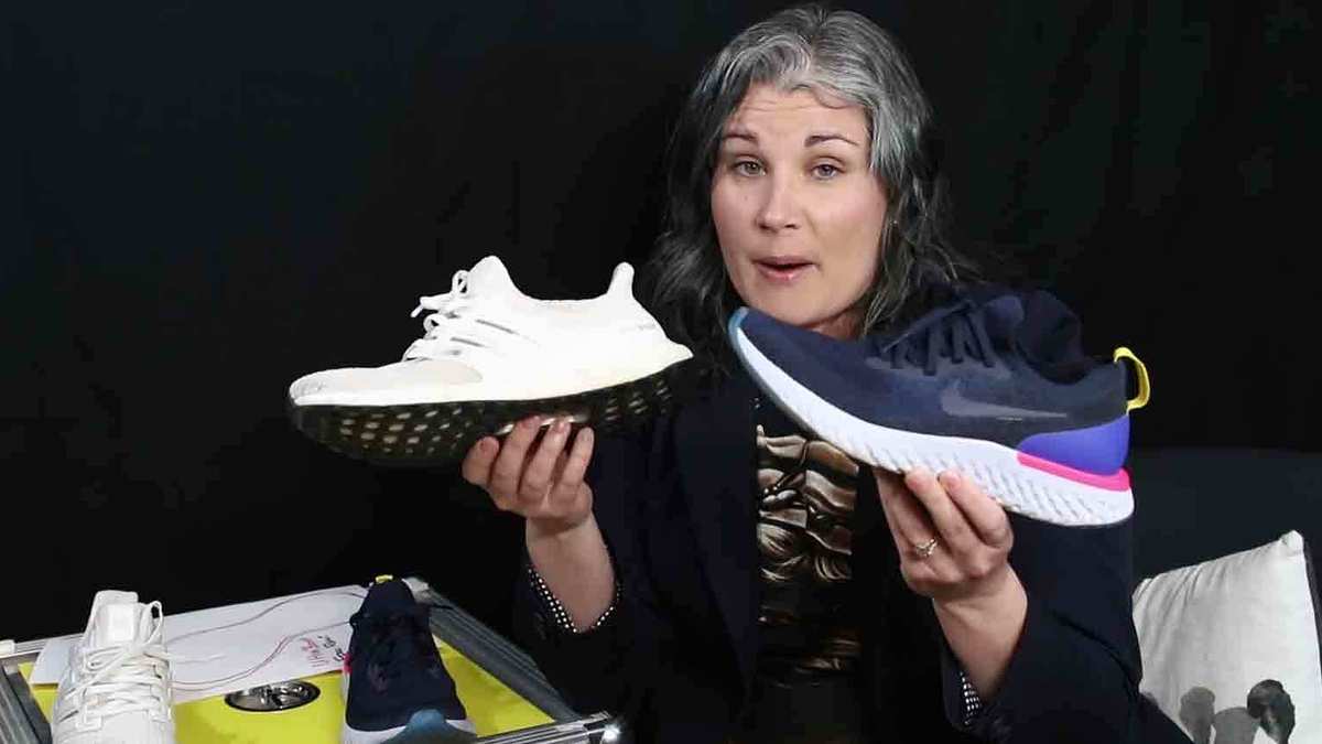Former Nike designer Tiffany Beers reviews Nike's Epic React Flyknit vs. the Adidas Ultra Boost sneakers.