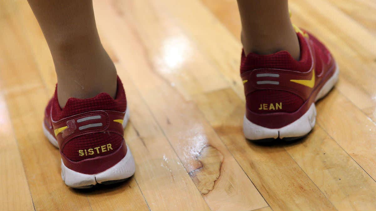 NCAA Tournament star Sister Jean has custom Nike sneakers.