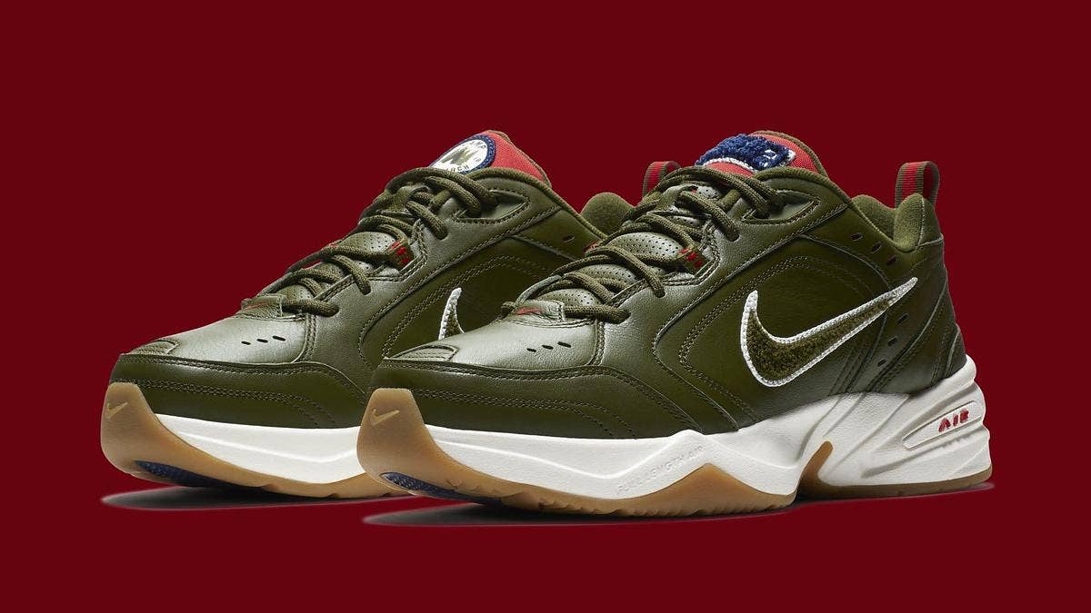 A cult classic amongst fathers with modern fashion crossover appeal, the 'Camp Vibes' Nike Air Monarch 4 will release this June, coinciding with Father's Day. 