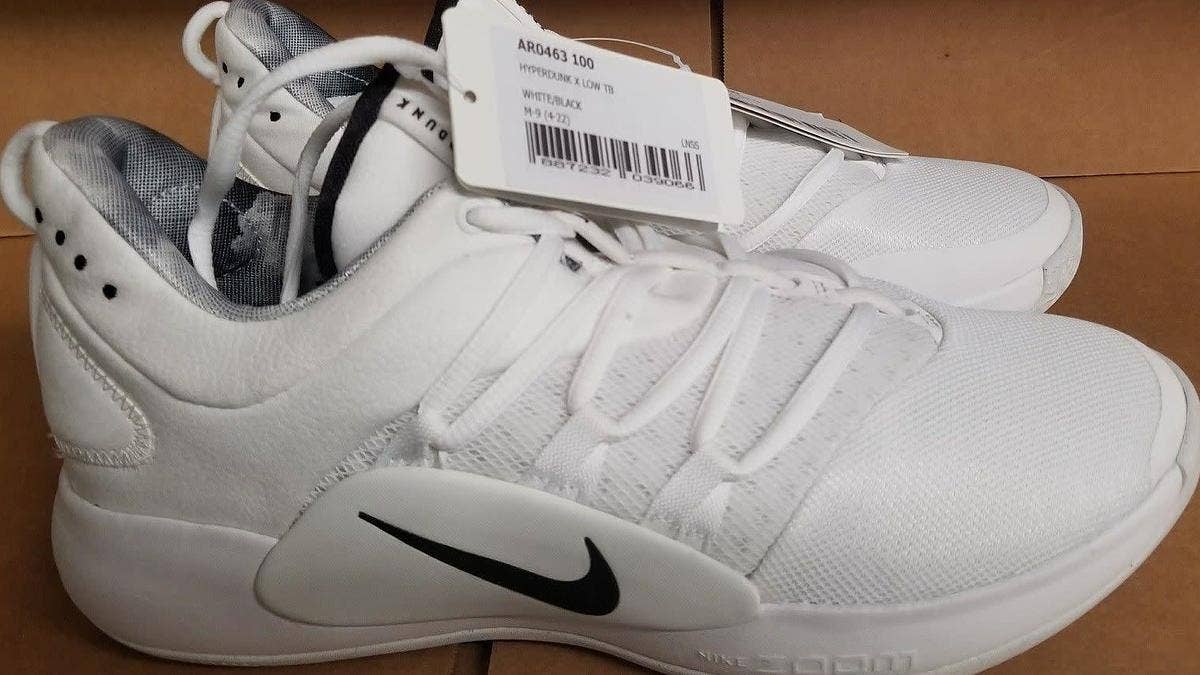 A first look at images of the Nike Hyperdunk X Low.