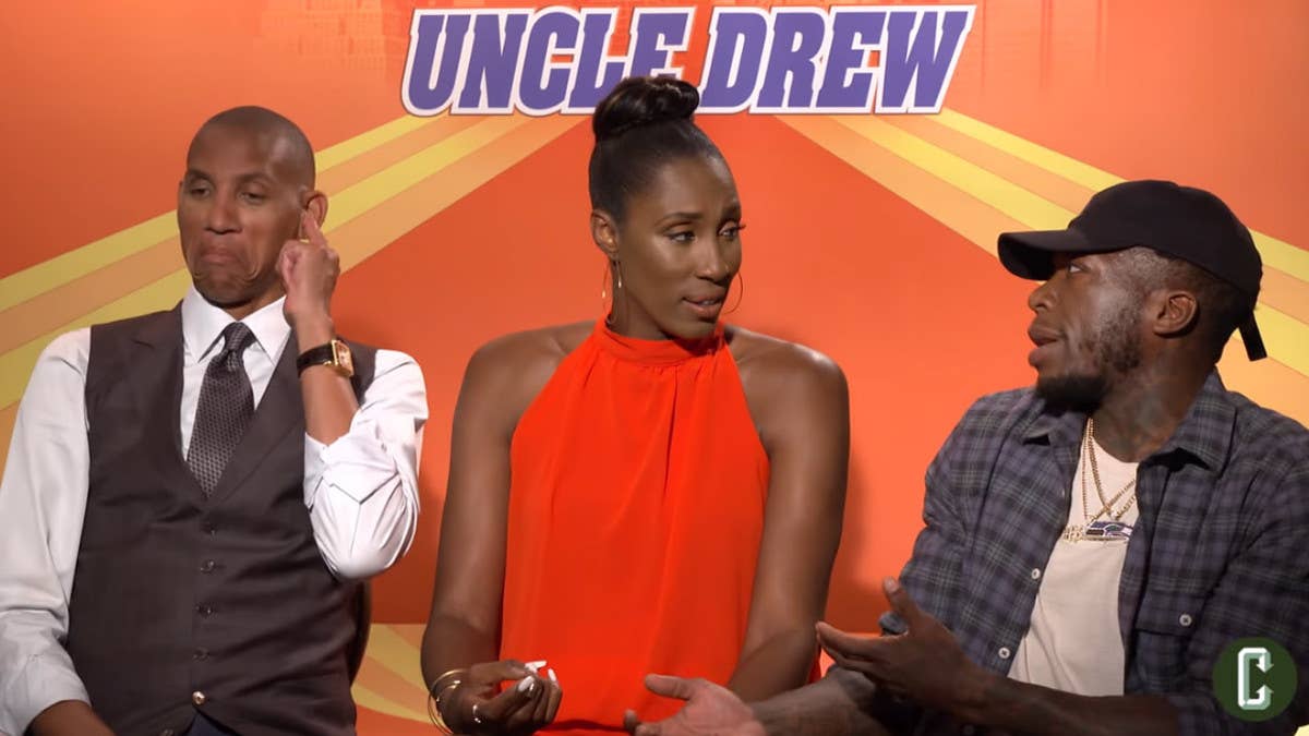 With 'Uncle Drew' hitting theaters today, stars Nate Robinson, Reggie Miller, and Lisa Leslie sit down to talk about the film and sneaker culture. Watch Nate blow their minds in this clip.