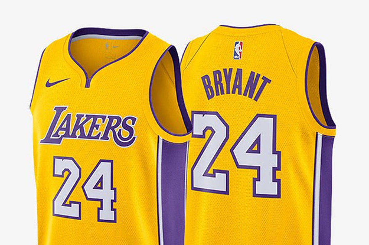 Adidas NBA Los Angeles Lakers Commemorative Jersey 24 Kobe Bryant