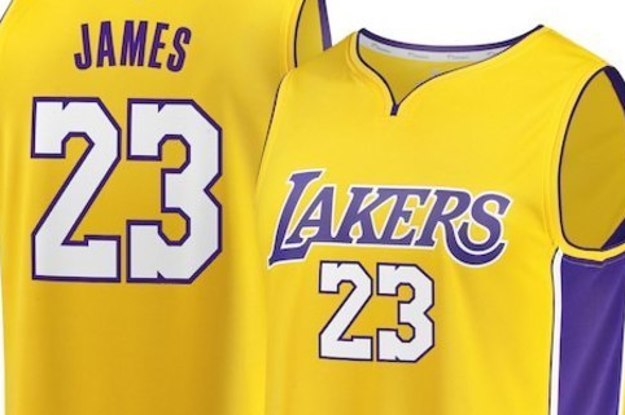 Lebron James Nike Authentic Lakers Jersey Gold and Purple 