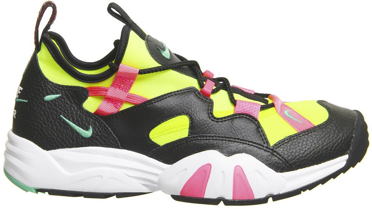 Nike's Air Scream LWP retro in Acronym-like 'Black/Menta/Racer Pink' is available now.