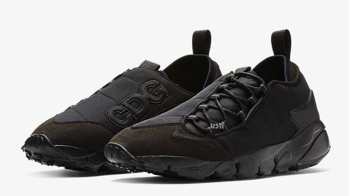 A collaboration between Comme des Garçons and Nike on the Air Footscape Motion rumored to be releasing later this year was spotted at Paris Fashion Week.