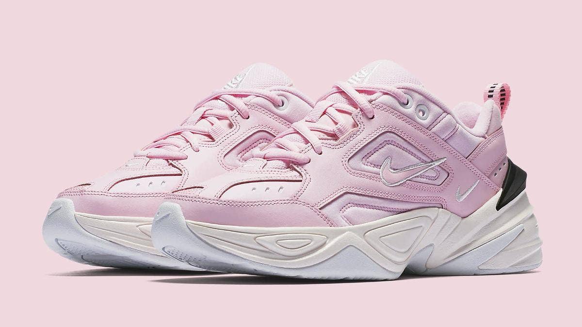 Official release information for the 'Pink Foam' Nike M2K Tekno.