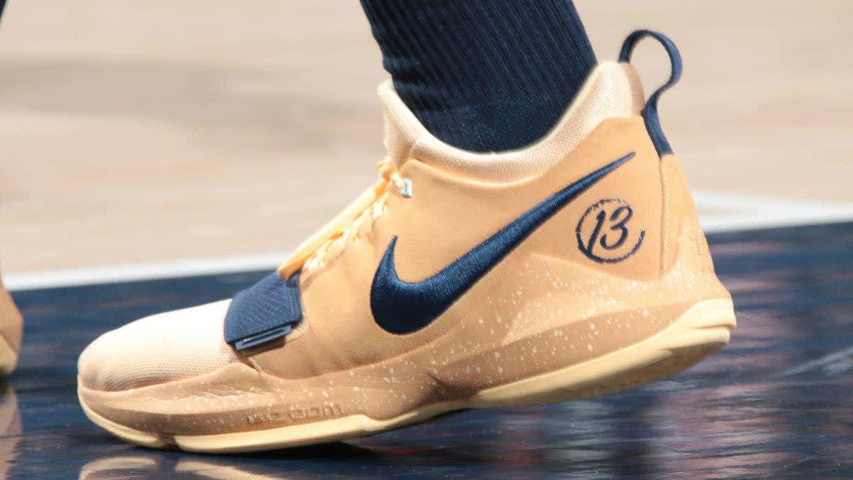 Paul George debuts a new Nike PG1 in his return to Indiana.