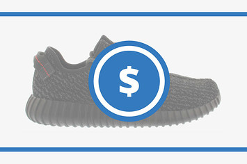 Yeezy Sneaker with Dollar Sign