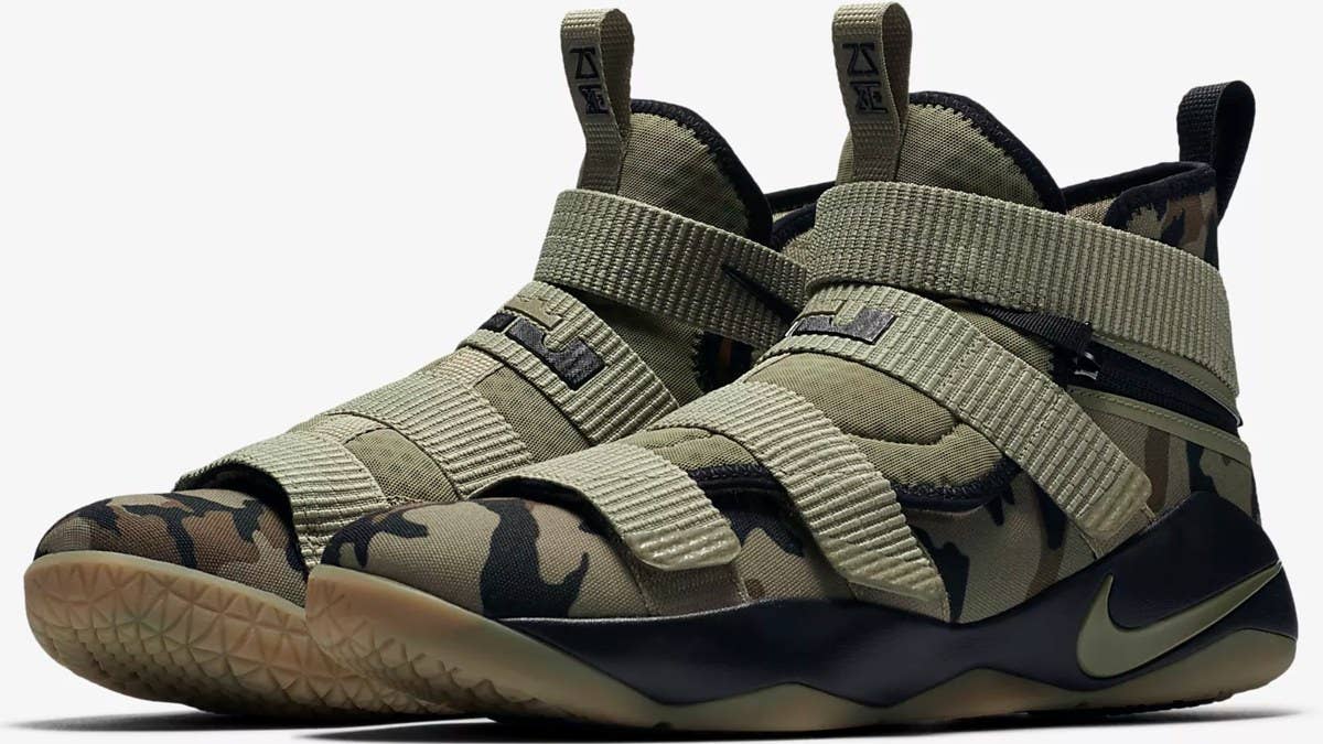 Nike Lebron Soldier 11 Flyease features a special ankle strap to help secure the foot of athletes with disabilities 