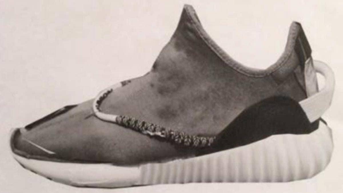 Kanye West shares a previously unseen look at what his Adidas Yeezy Boost 350 sneakers could've looked like.