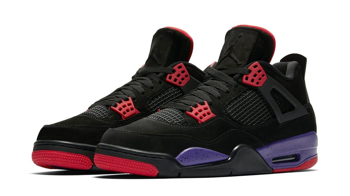 Black and red hot sale jordan 4 retro