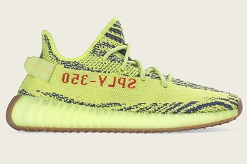 Adidas Yeezy Boost 350 V2 'Semi Frozen Yellow' B37572 (Lateral)
