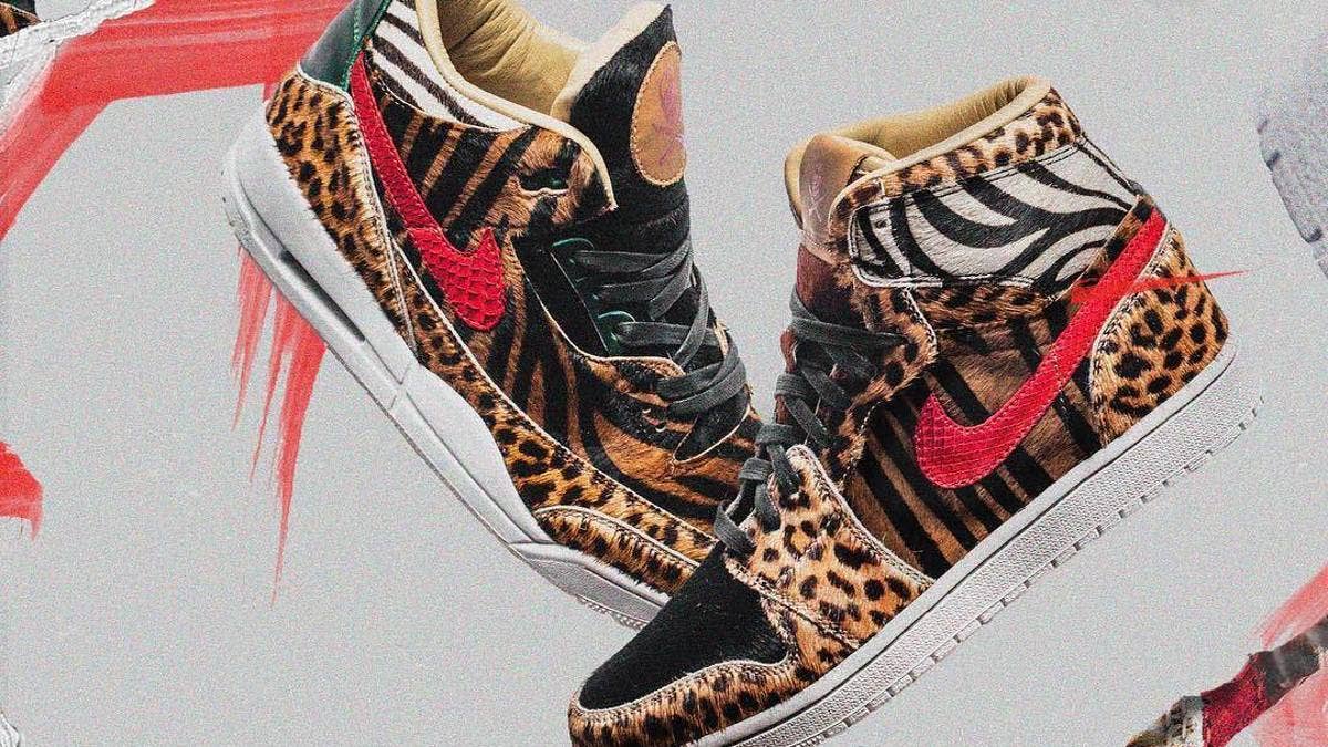 The Shoe Surgeon made 'Animal Pack' versions of Air Jordans 1 and 3.
