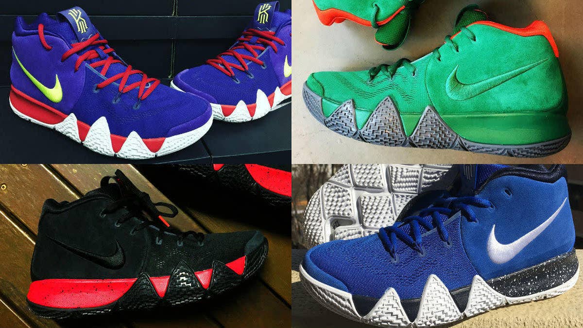 Sneakerheads use NIKEiD to add a custom touch to the Kyrie 4.