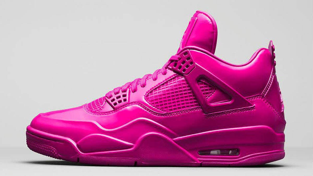 At the top of 2019, a new 'Pink Patent' leather Air Jordan 4 Retro, with similarities to Air Jordan 11Lab4, will be releasing exclusively in women's sizing.