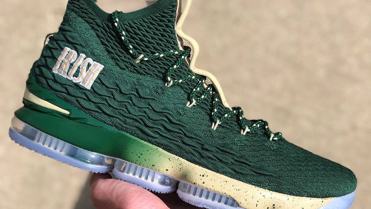 Players at St. Vincent-St. Mary were treated to exclusive colorways of the Nike LeBron 15.