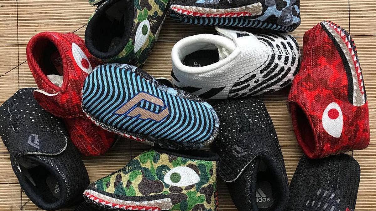 Just days old, Damian Lillard Jr. already has a collection of his dad's signature sneakers.