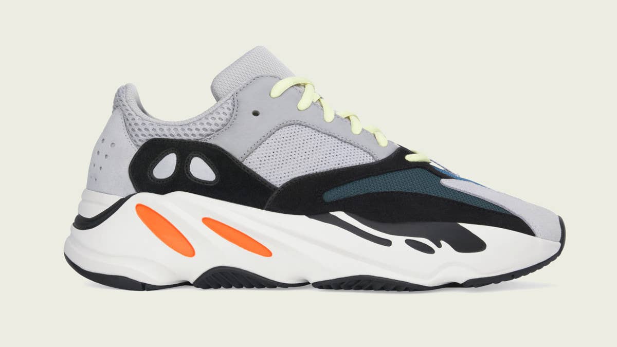 A release date for the 'Wave Runner' Adidas Yeezy Boost 700.