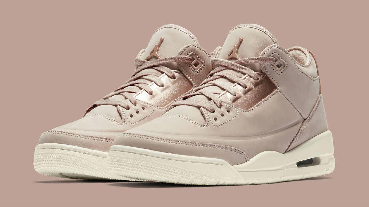 The 'Particle Beige' Women's Air Jordan 3 will release on June 8, 2018 or $180.