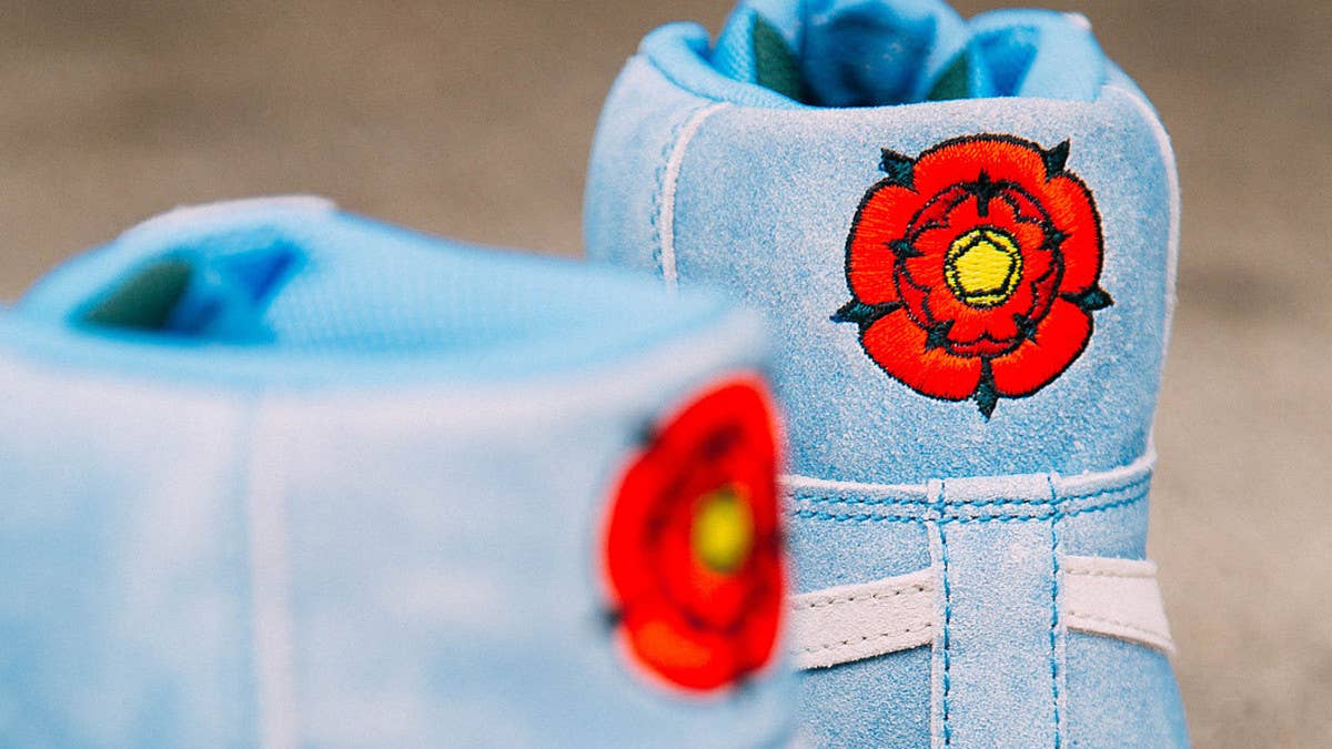 The release date and details for skateboard legend Lance Mountain's new Nike SB Blazer Mid collaboration in blue/white. Find out more about the limited-edition sneakers here.