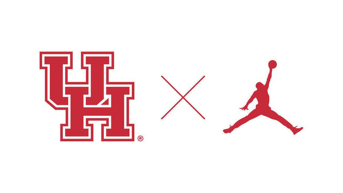 The Houston Cougars will wear Jordan Brand on the court beginning next season.