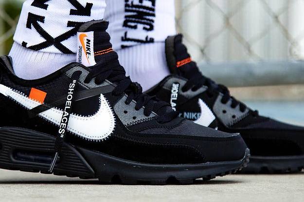 Best Look Yet at the 'Black/Cone' Off-White x Nike Air Max 90 ...