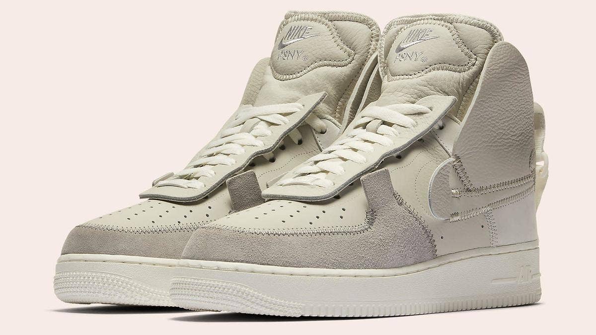 Release date details for the new Public School (PSNY) x Nike Air Force 1 High sneakers in three colorways. This collaboration was first spotted as a friends and family exclusive at ComplexCon 2017.