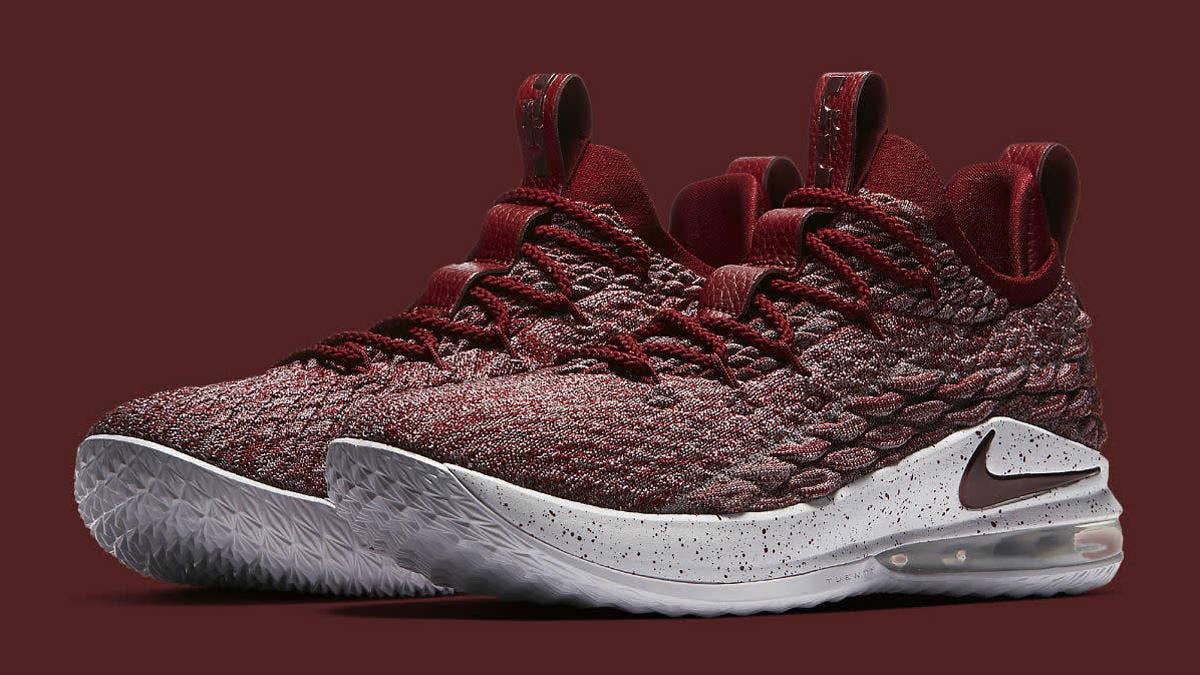 The 'Team Red' Nike LeBron 15 Low will release on June 1, 2018 for $150.
