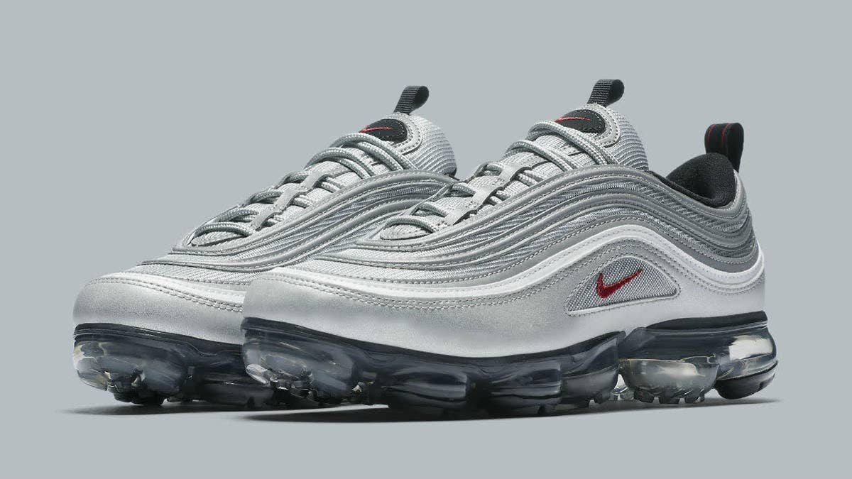 The 'Silver Bullet' Nike Air VaporMax 97 will release on April 12, 2018 for $190.