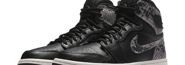 jordan 1 snakeskin black