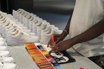 Virgil Abloh Customizes Nike Air Force 1s at Ssense
