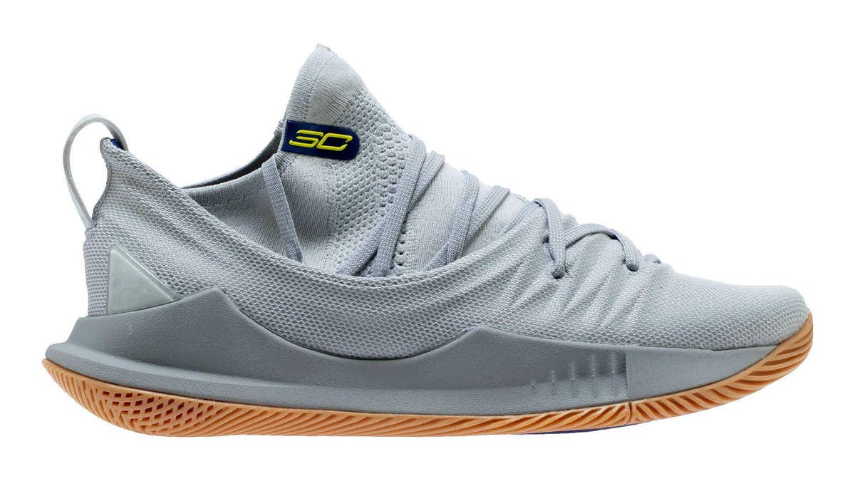 More colorways of the Under Armour Curry 5 continues to roll out into the NBA offseason with a cool grey colorway releasing Friday, July 13 at a retail price of $130.