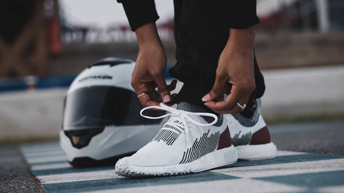 Official release information for the Whitaker Car Club x Adidas NMD Racer. 