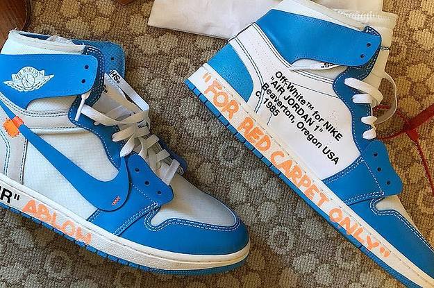 OFF-WHITE c/o Virgil Abloh x Air Jordan 1 This deconstructed variant  predominately boasts the signature “Chicago…