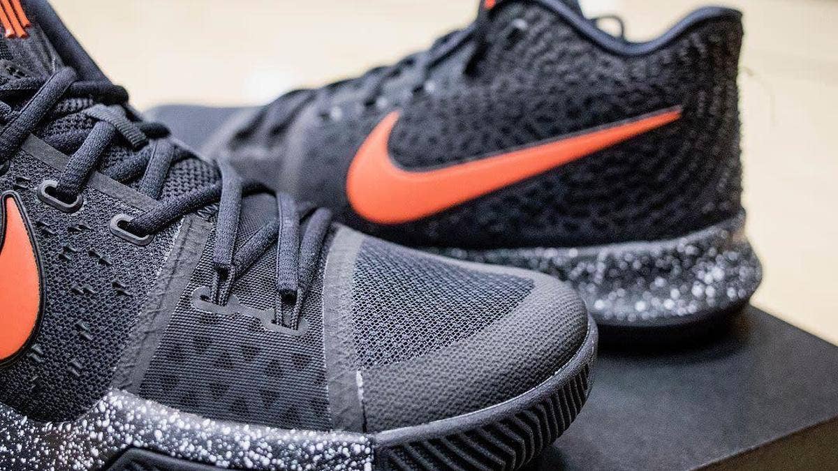The Oregon State Beavers unveil a team exclusive colorway of the Nike Kyrie 3.