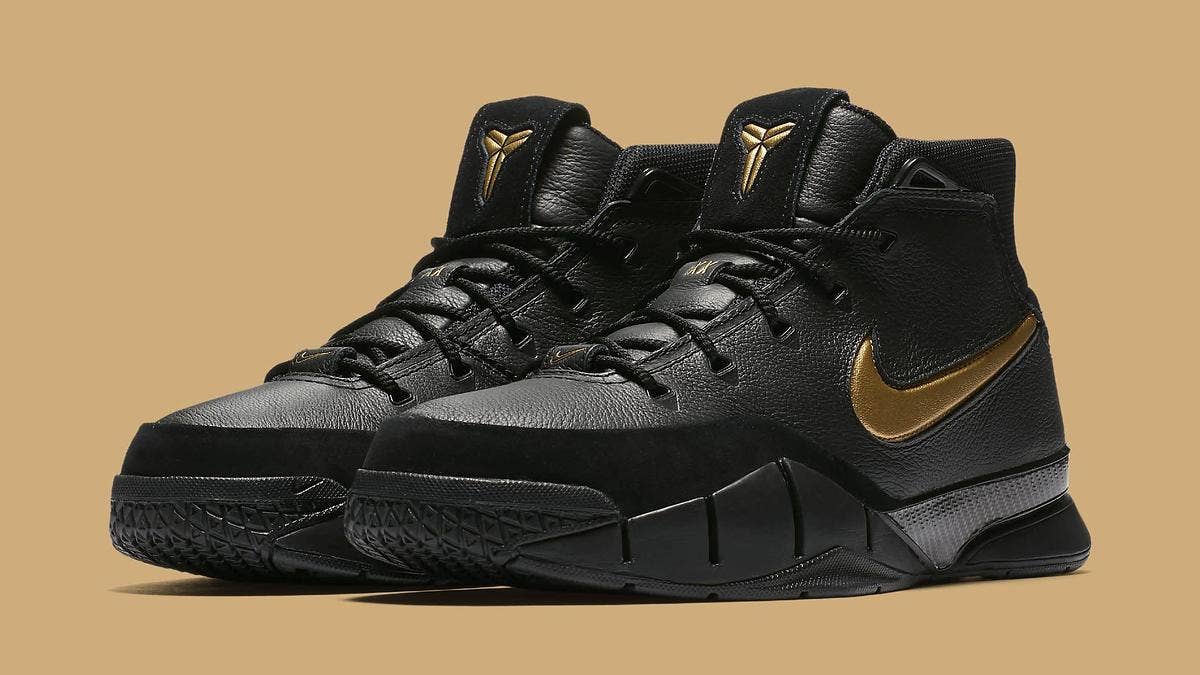 Release date and details for the Nike Kobe 1 Protro 'Mamba Day' sneakers for Kobe Bryant.