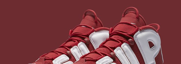 Nike uptempo hotsell supreme red