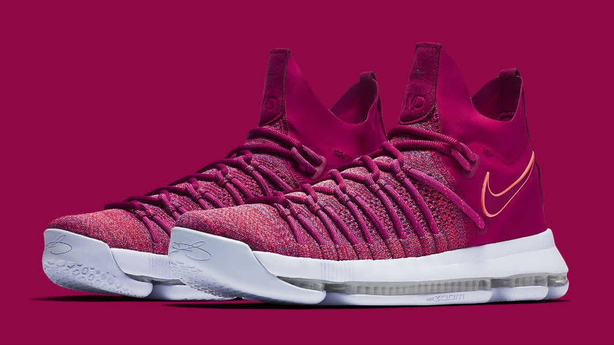 Racer Pink covers the next Nike KD 9 Elite releasing on May 15.
