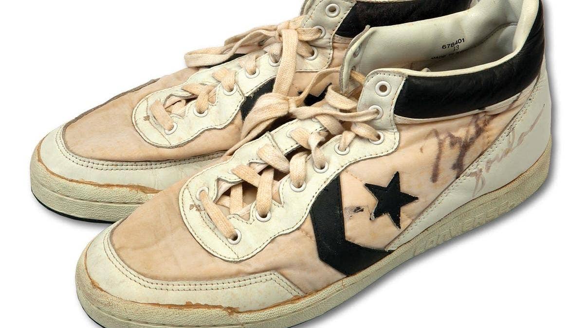 Michael Jordan's First Gold Medal Sneakers Sell for World Record $190,000.