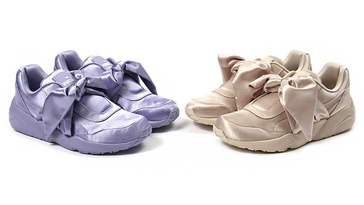 The bow sneakers from Rihanna's Fenty x Puma label are available to buy here.