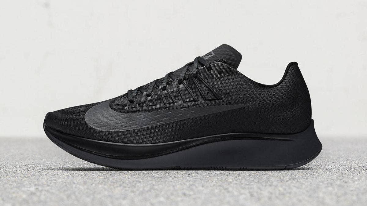 The 'Triple Black' Nike Zoom Fly will release on November 16, 2017 for $150.