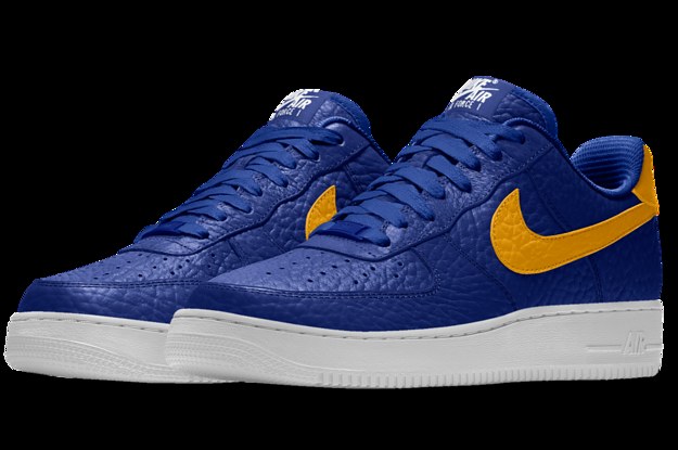 Custom Painted Nike Air Forces - Warriors Themed