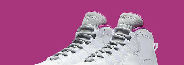 Jordan retro 10 pink and grey sale