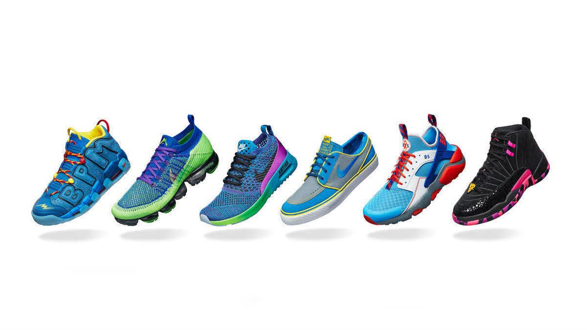 Six children designed sneakers for the 2017 Doernbecher Freestyle Collection.