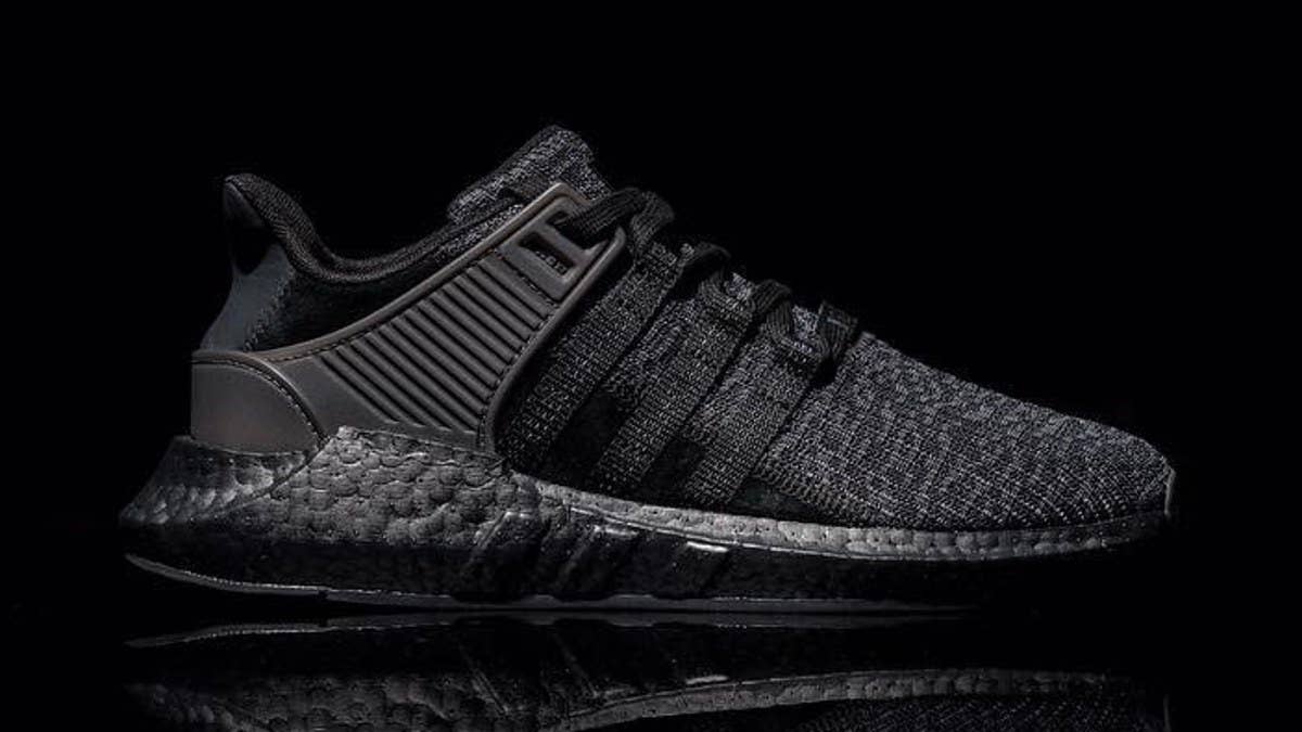 'Triple Black' Adidas EQT Support 93/17s releasing on Black Friday.