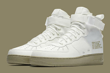 Nike SF Air Force 1 Mid Ivory Neutral Olive Release Date Main 917753 101