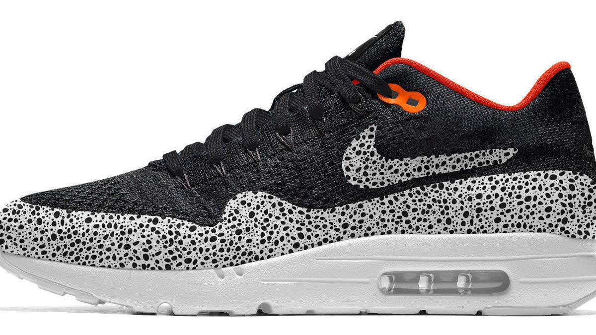 You can now make your own Nike Air Max 1 Ultra Flyknits with safari and cheetah prints.