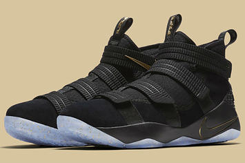 Lebron soldier 11 2025 black and gold