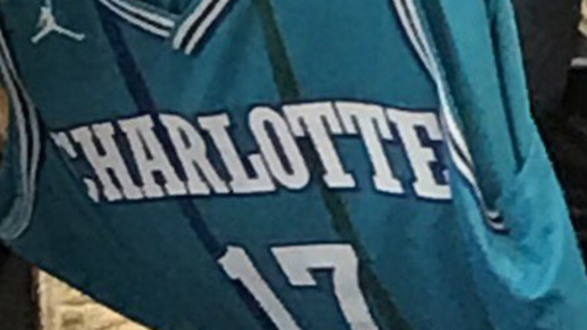 Jordan Charlotte Hornets NBA Uniforms 2017 2018 Season