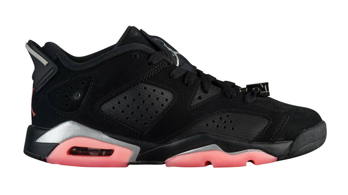 The 'Sunblush' Air Jordan 6 Low will release in girls' sizes on September 23, 2017 or $140.